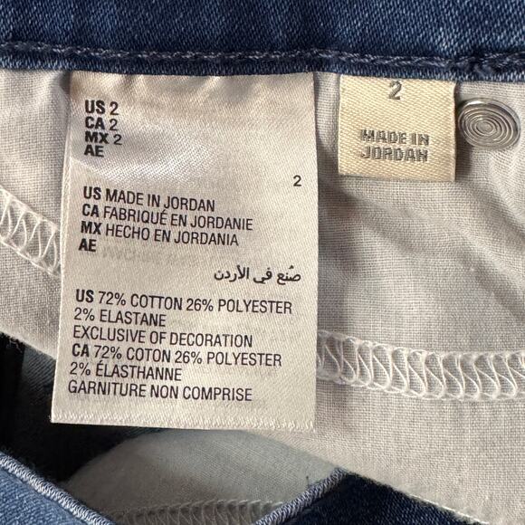 Style & Co SZ 2 Boot Leg Bootcut Jeans Mid-Rise Stretch Pockets Zip-Fly Blue - Picture 7 of 8